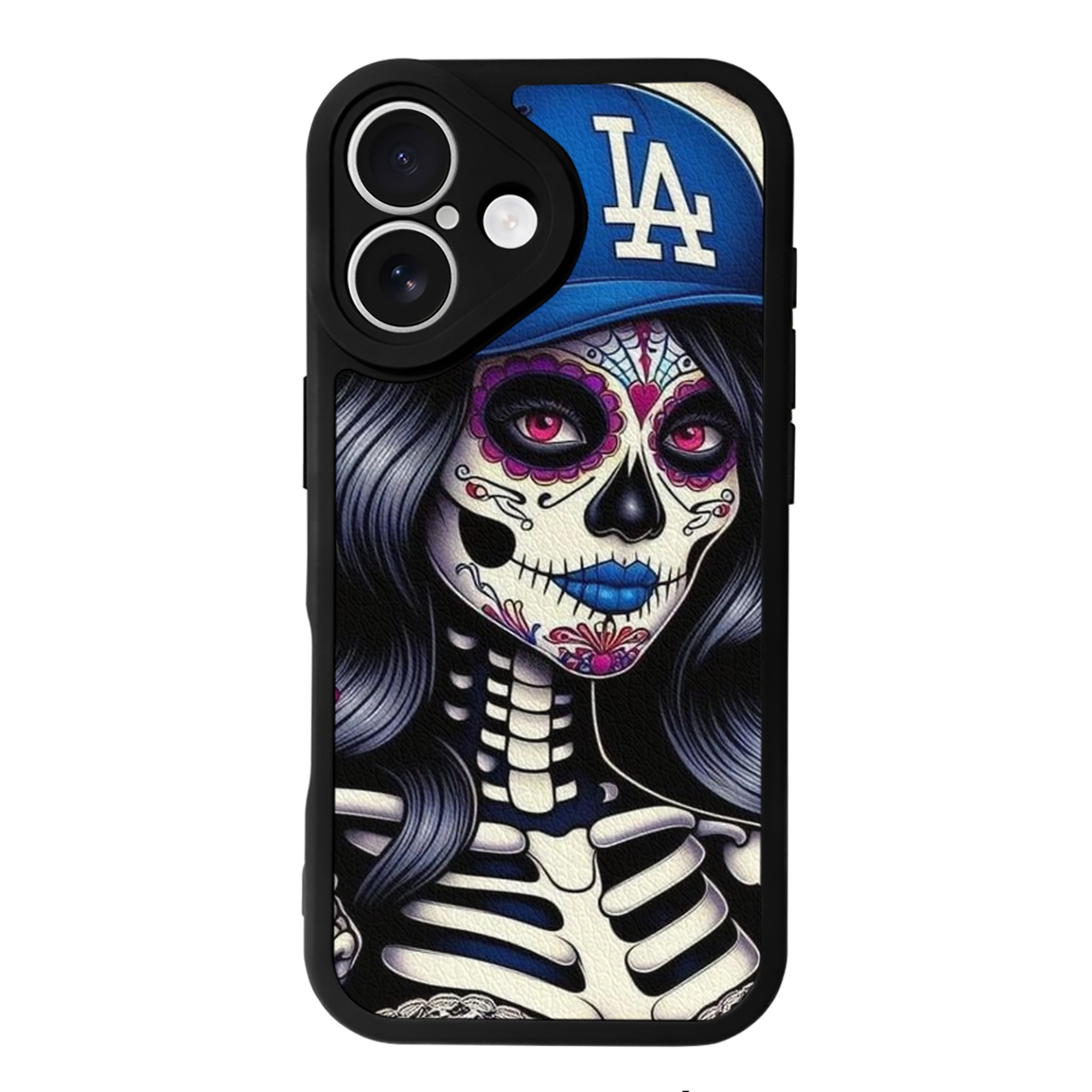  IPhone 16 Silicone Leather Case – UV Print, Lambskin Texture – Perfect Fit, Wireless Charging Compatible, Scratch Resistant, Precise Cutouts – Stylish Protection For IPhone 16